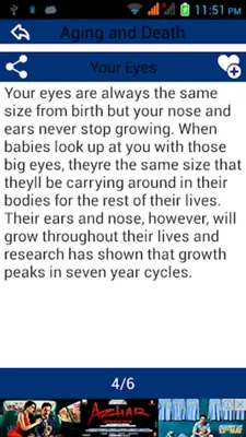 Human Body Amazing Facts android App screenshot 0